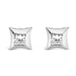 Gold Invisible-Set Diamond Stud Earrings