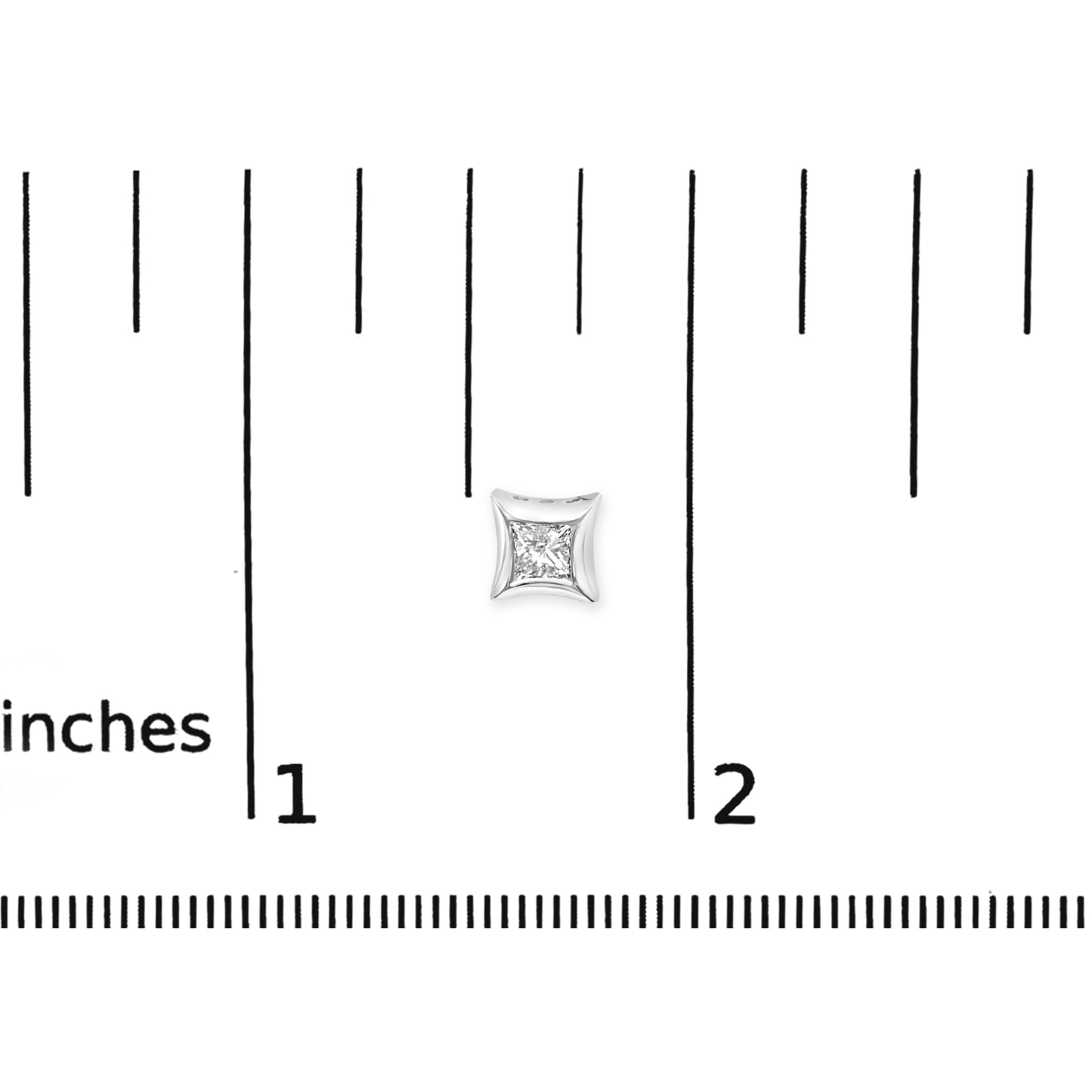 Gold Invisible-Set Diamond Stud Earrings